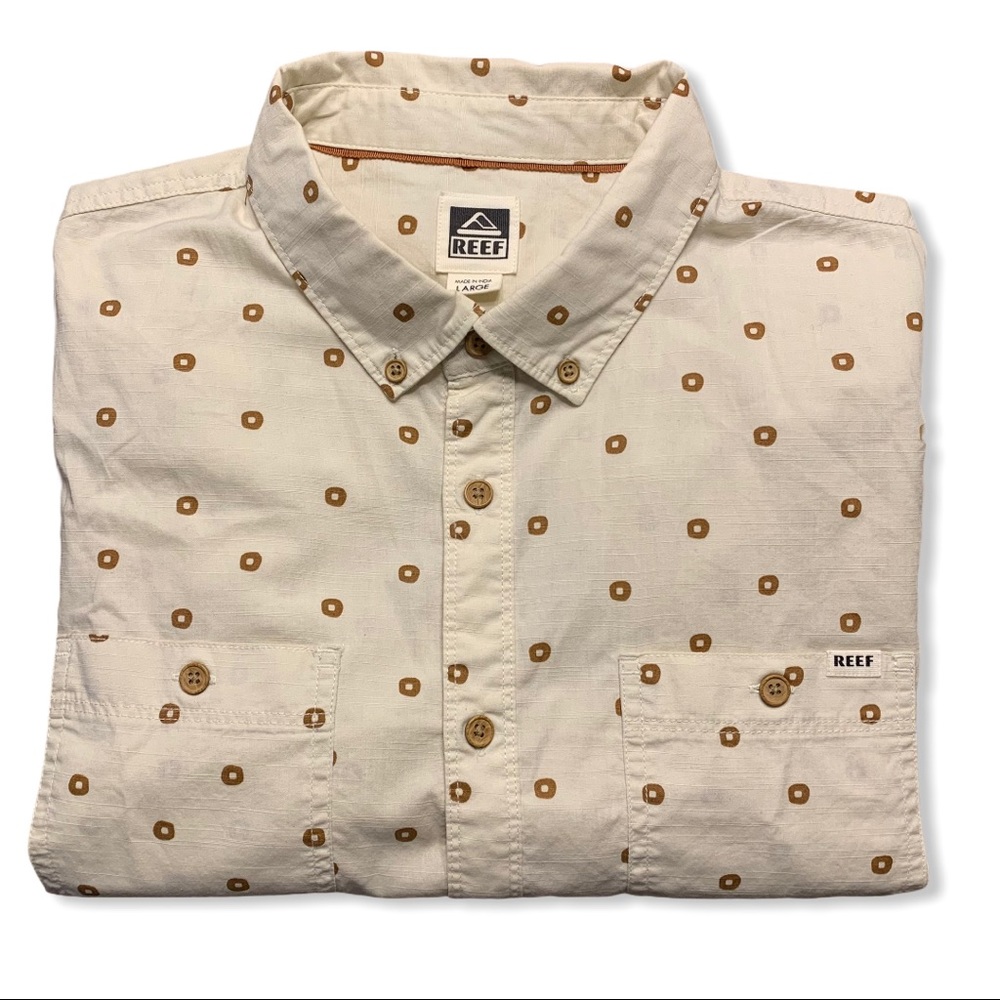 Reef Moonshadow Short Sleeve Button Down Shirt
